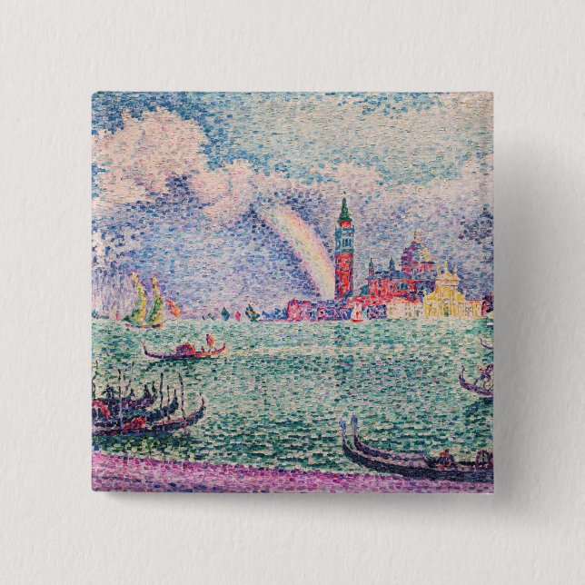 Paul Signac - Rainbow, Venedig Button (Vorderseite)