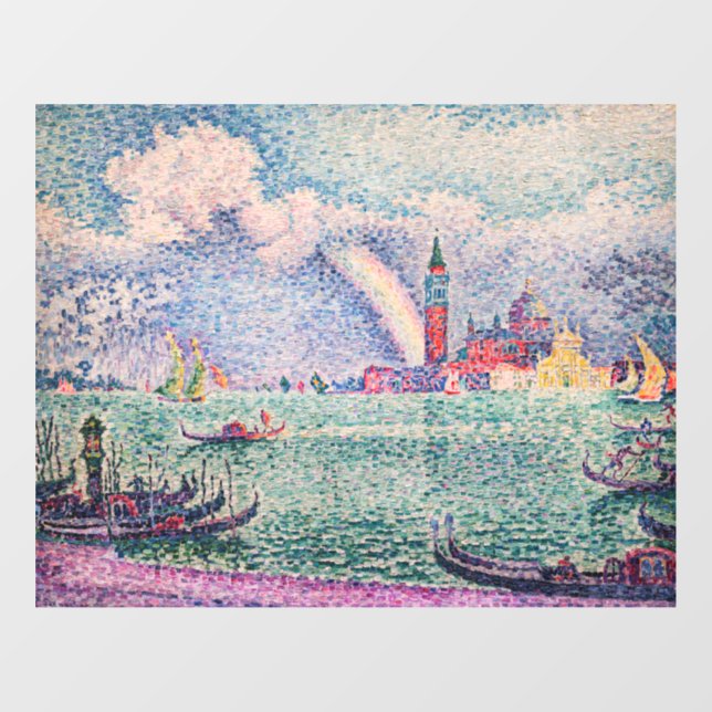 Paul Signac - Rainbow, Venedig Fensteraufkleber (Blatt)