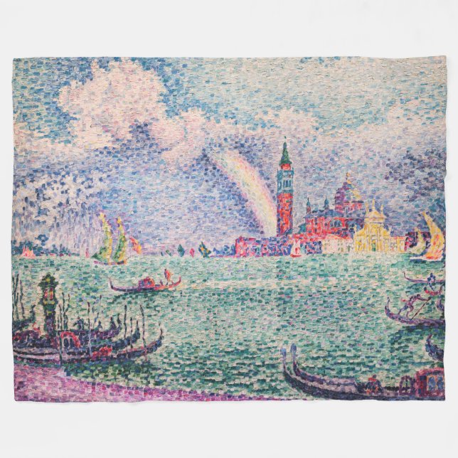 Paul Signac - Rainbow, Venedig Fleecedecke (Vorderseite (Horizontal))