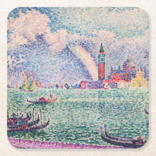 Paul Signac - Rainbow, Venedig Rechteckiger Pappuntersetzer