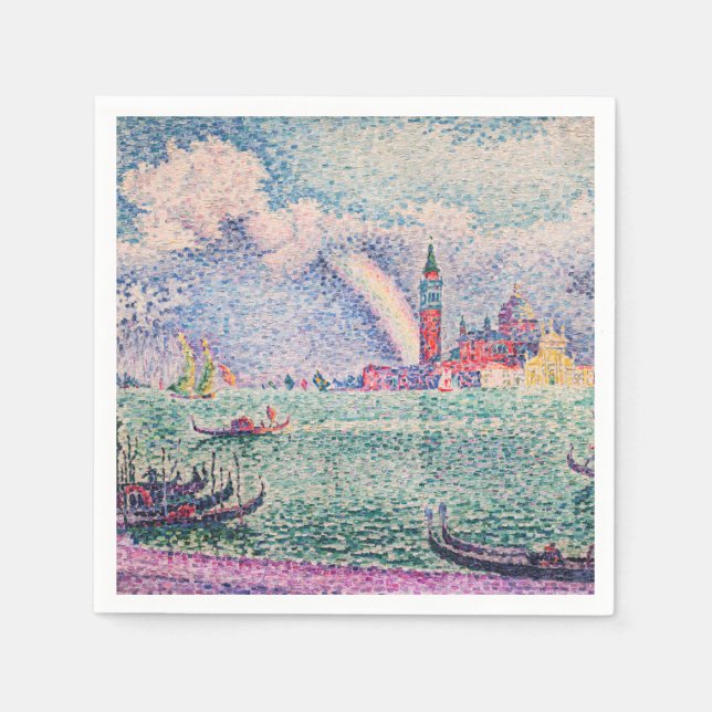 Paul Signac - Rainbow, Venedig Serviette (Vorderseite)
