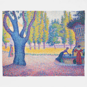 Paul Signac - Saint-Tropez, Fontaine des Lices Fleecedecke