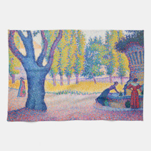 Paul Signac - Saint-Tropez, Fontaine des Lices Geschirrtuch