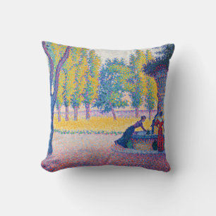 Paul Signac - Saint-Tropez, Fontaine des Lices Kissen