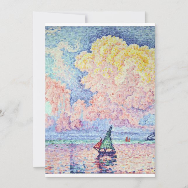 Paul Signac - The Pink Cloud, Antibes, 1916 Einladung (Vorderseite)