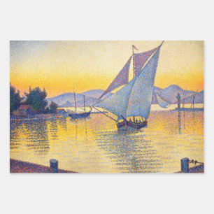 Paul Signac - The Port at Sunset, Opus 236 Geschenkpapier Set