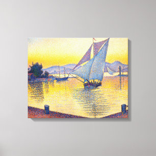 Paul Signac - The Port at Sunset, Opus 236 Leinwanddruck
