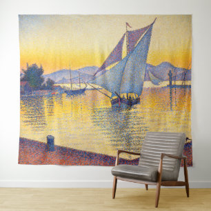 Paul Signac - The Port at Sunset, Opus 236 Wandteppich