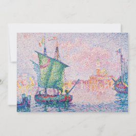 Paul Signac - Venedig, Die rosa Wolke Dankeskarte