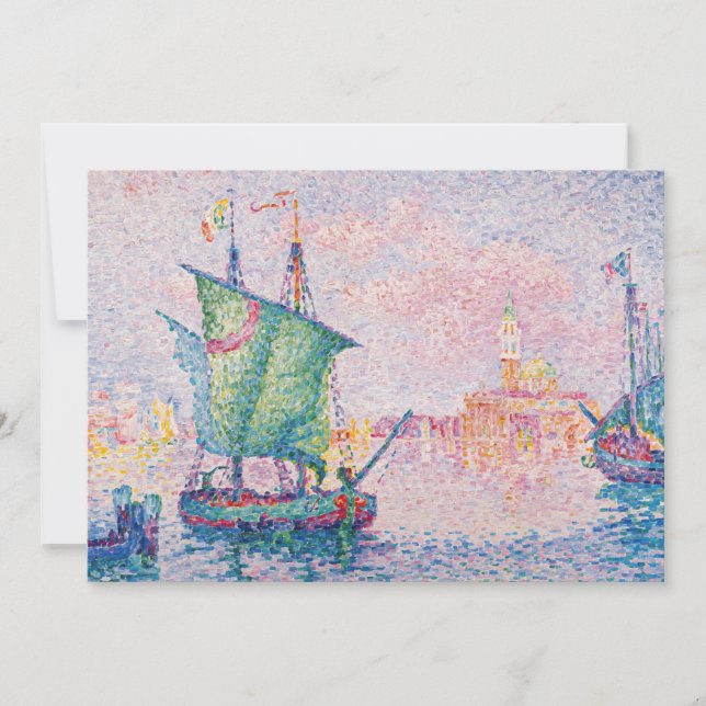 Paul Signac - Venedig, Die rosa Wolke Dankeskarte (Vorderseite)
