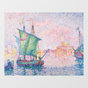 Paul Signac - Venedig, Die rosa Wolke Fensteraufkleber
