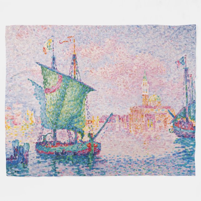 Paul Signac - Venedig, Die rosa Wolke Fleecedecke (Vorderseite (Horizontal))
