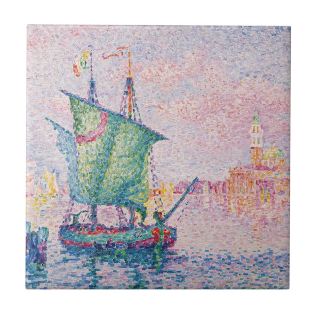 Paul Signac - Venedig, Die rosa Wolke Fliese (Vorderseite)