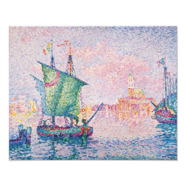 Paul Signac - Venedig, Die rosa Wolke Fotodruck (Vorne)