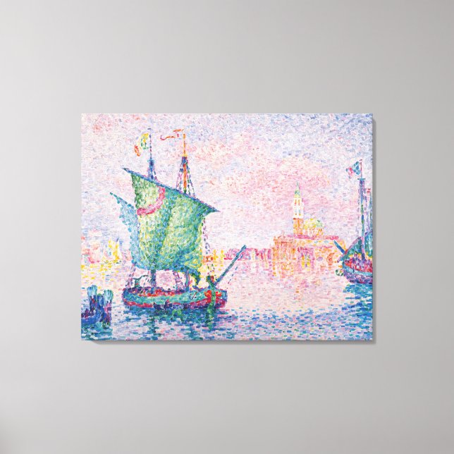 Paul Signac - Venedig, Die rosa Wolke Leinwanddruck (Vorderseite)