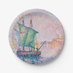 Paul Signac - Venedig, Die rosa Wolke Pappteller