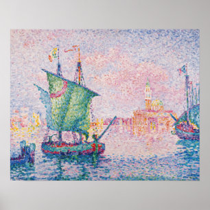 Paul Signac - Venedig, Die rosa Wolke Poster