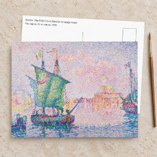 Paul Signac - Venedig, Die rosa Wolke Postkarte