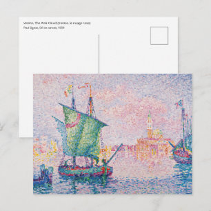 Paul Signac - Venedig, Die rosa Wolke Postkarte