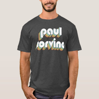 Paul Sorvino Retro Rainbow Typografie Faded Style T-Shirt
