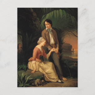 Paul und Virginie Postkarte