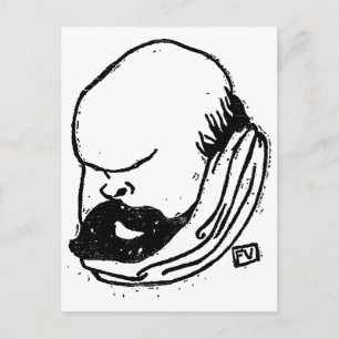 Paul Verlaine, französischer Dichter von Felix Val Postkarte