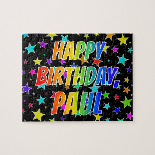 "PAUL" Vorname, Spaß "GLÜCKLICHER GEBURTSTAG" Puzzle