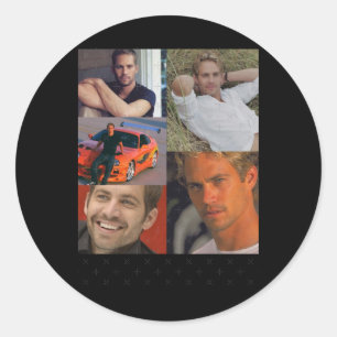 Paul Walker Collage Sticker