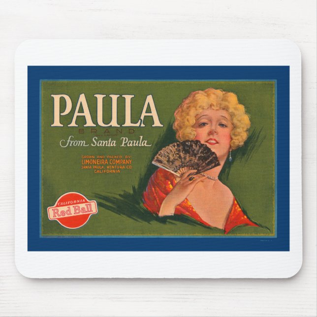 Paula Brand aus Santa Paula Mousepad (Vorne)