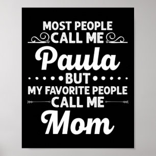 Paula Geschenk Name Lustiger Muttertag Personalisi Poster
