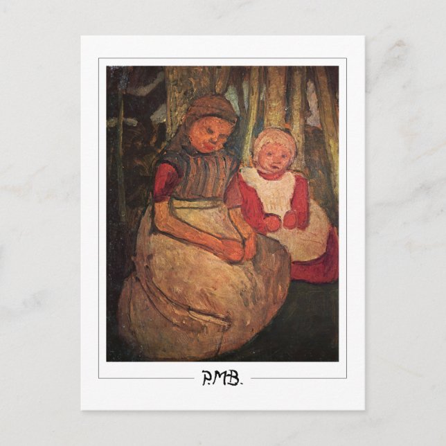 Paula Modersohn-Becker #140 - Fine Art Postkarte (Vorderseite)