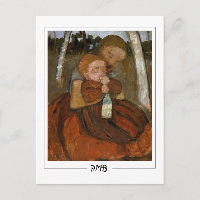 Paula Modersohn-Becker #5 - Fine Art Postkarte (Vorderseite)