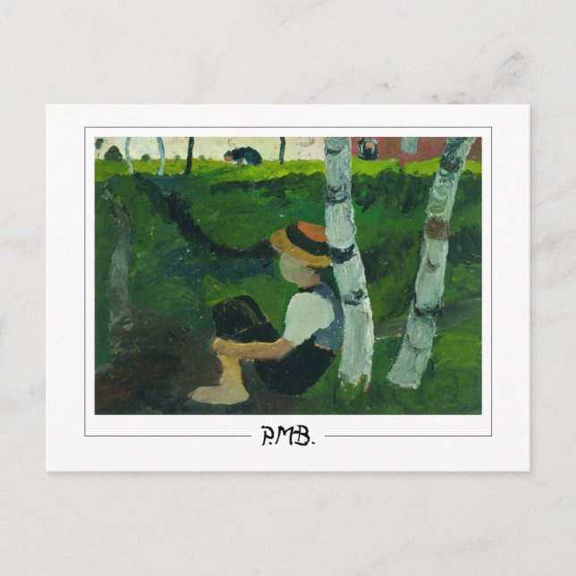 Paula Modersohn-Becker #9 - Fine Art Postkarte (Vorderseite)