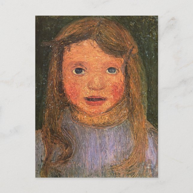 Paula Modersohn-Becker - Leiter eines kleinen Mädc Postkarte (Vorderseite)