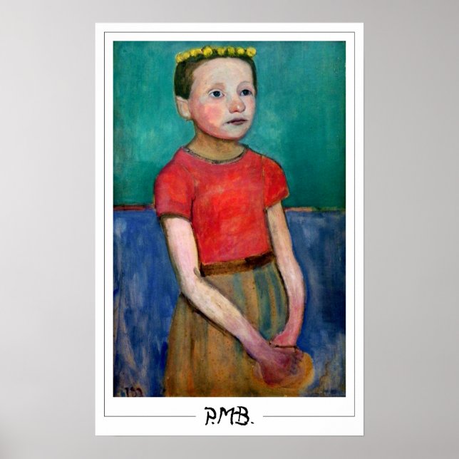 Paula Modersohn-Becker Zedign Art Poster #176 (Vorne)