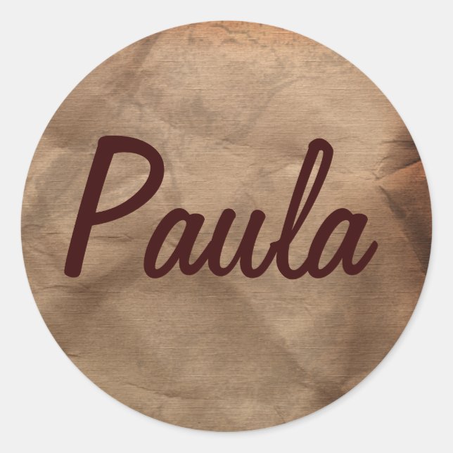 PAULA Name Stickers Collection (Vorderseite)