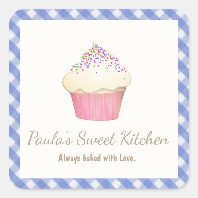 Paula Quadratischer Aufkleber (Vorderseite)