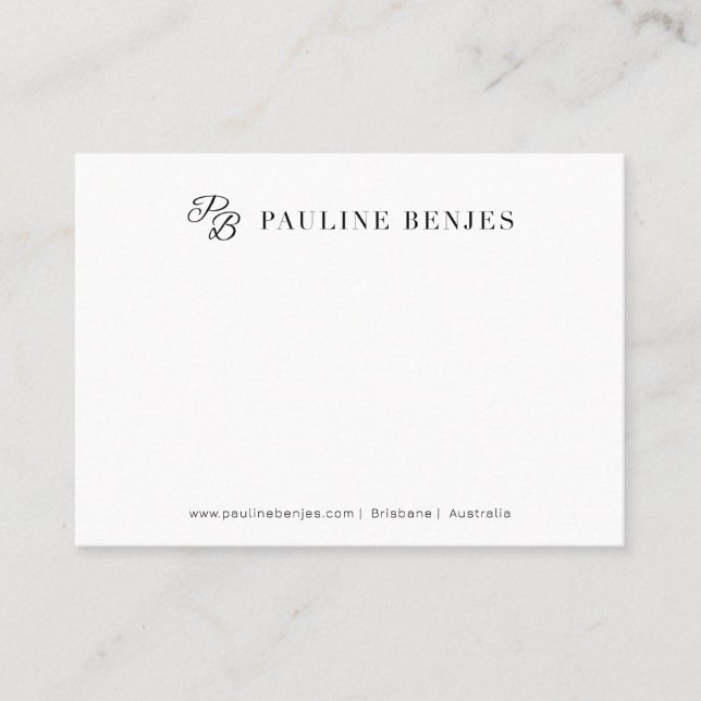 Pauline Benjes White Package Beilage Karte (Vorderseite)