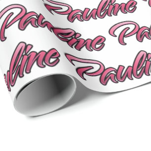 Pauline faded pink personalisiertes Geschenkpapier