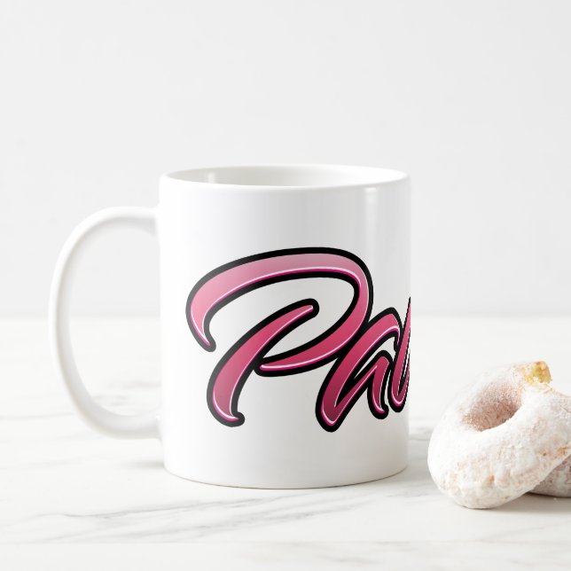 Pauline faded pink Tasse Teetasse Kaffeetasse (Mit Donut)