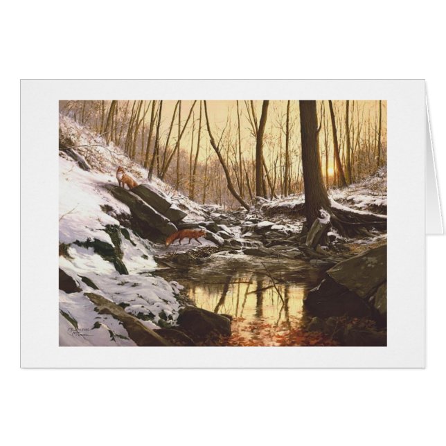 PaulMcGehee "roter Fox-Nebenfluss-" Karte (Vorderseite (Horizontal))