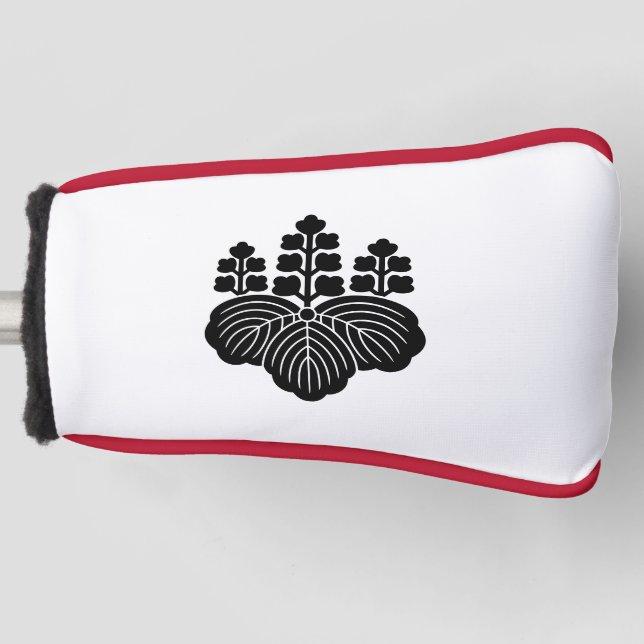 Paulownia mit 5-7 Blüten Golf Headcover (Vorderseite)