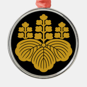 Paulownia mit 5&7 Blüten Ornament Aus Metall