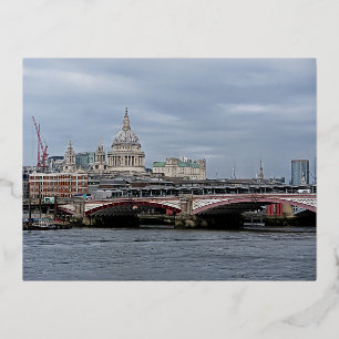 Pauls Cathedral London Aquarell Folien Feiertagspostkarte