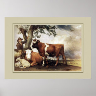 Paulus Potter, 'Young Bull' Poster