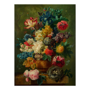 Paulus Theodorus Van Brussel - Blume in einer Vase Poster