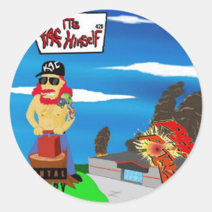 Pausativaufkleber Runder Aufkleber