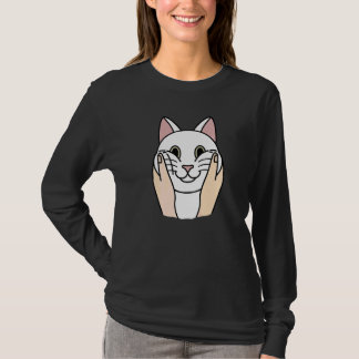 Pausbäckchen Weiße Katzen-Pet T-Shirt