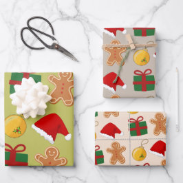 Pauschalpapier für das Geschenkpapier für Feiertag Set