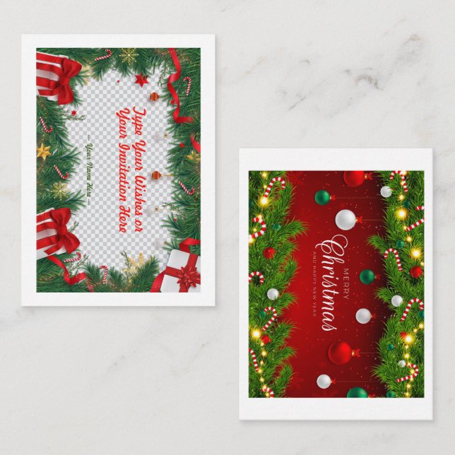 Pauschalreisekarte, Größe: 4,25" x 5,5", Papier: M Mitteilungskarte (Vorne/Hinten)